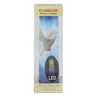 Holy Spirit Flickering Lifelike LED Prayer Candle with Timer