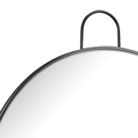 Extra Large Black Metal Hanging Wall Mirror