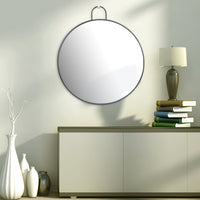 Extra Large Black Metal Hanging Wall Mirror