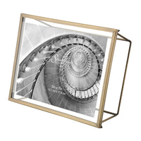 5x7 Wire Frame - Brushed Antique Brass