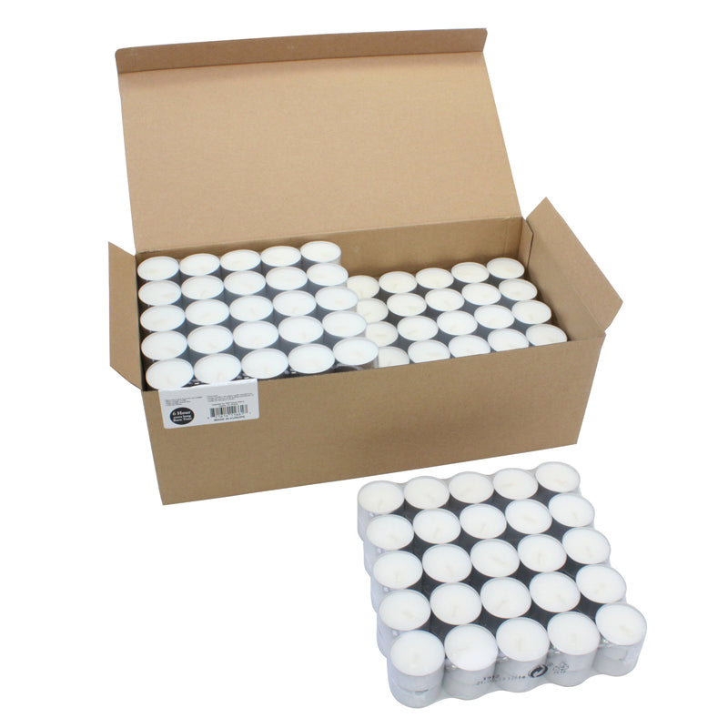 Long Burning Tealight Candles Bulk, 6 to 7 Hour Extended Burn Time | Stonebriar Collection
