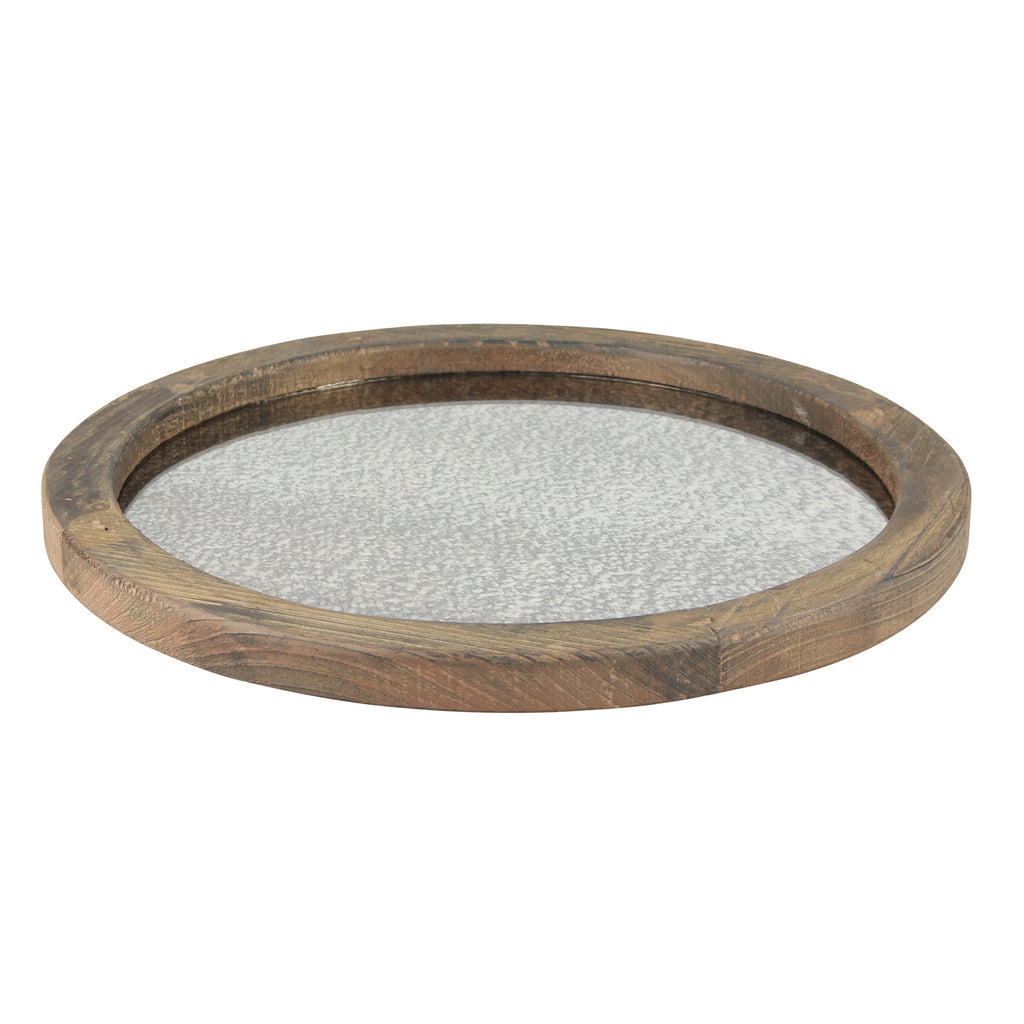 Round Wood Tray