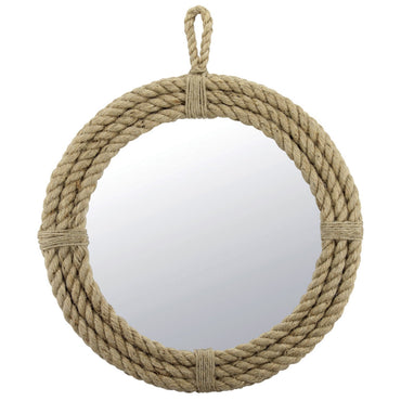 Round Mirror with Rope | Nautical Home Decor | Stonebriar Collection