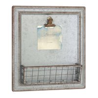 Rustic Galvanized Metal Magnetic Memo Board | Stonebriar Collection