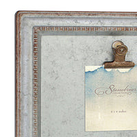 Rustic Galvanized Metal Magnetic Memo Board | Stonebriar Collection