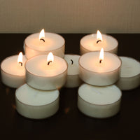 20-Pack Unscented Mega Oversized Clear Cup Tealight Candles with 9 Hour Extended Burn Time