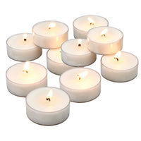 20-Pack Unscented Mega Oversized Clear Cup Tealight Candles with 9 Hour Extended Burn Time