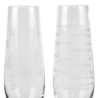 Top Shelf Decorative Stemless Champagne Glass Set, Set of 4