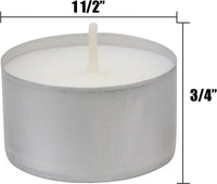 Stonebriar Unscented Long Burning White Tealight Candles, Bulk Pack, 6-7 Hour Burn Time, Smokeless Tealights for Parties, Weddings, Home, 50 Count