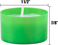 Stonebriar 48 Pack Multicolor Unscented 6 to 7 Hour Long Burning Tea Light Candles