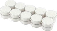 Stonebriar 20 Count Unscented Mega Oversized Clear Cup White Tea Light Candles with 9 Hour Burn Time
