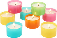 Stonebriar 48 Pack Multicolor Unscented 6 to 7 Hour Long Burning Tea Light Candles (WS)