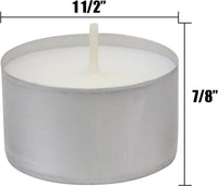 Stonebriar 300 Pack Unscented 8 Hour Extended Burn Time Tea Light Candles (WS)