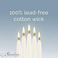 Stonebriar Tall 10" White Unscented 4 Pack Taper Candles