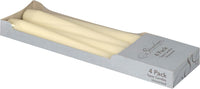 Stonebriar Tall 10" Ivory Unscented 4 Pack Taper Candles