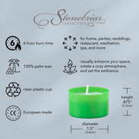 Stonebriar 48 Pack Multicolor Unscented 6 to 7 Hour Long Burning Tea Light Candles (WS)
