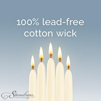 Stonebriar Tall 10" Ivory Unscented 4 Pack Taper Candles