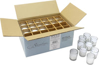 Stonebriar 12 Hour Long Burning Unscented Wax Filled Votive Holders, 12 Pack, White (WS)