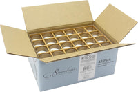 Stonebriar 12 Hour Long Burning Unscented Wax Filled Votive Holders, 24 Pack, White (WS)