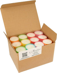 Stonebriar 48 Pack Multicolor Unscented 6 to 7 Hour Long Burning Tea Light Candles