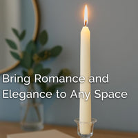 Stonebriar Tall 10" Ivory Unscented 30 Pack Taper Candles