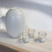 Stonebriar 12 Hour Long Burning Unscented Wax Filled Votive Holders, 24 Pack, White