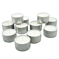 Long Burning 8 Hour Unscented Tea Light Candles, White, 200 Pack (WS)