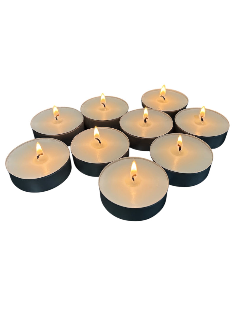 Stonebriar 40 Pack Unscented Mega Oversized Tea Light Candles with 9 Hour Extended Burn Time