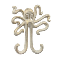 Stonebriar Decorative Cast Iron Octopus Double Wall Hook
