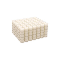 Stonebriar 192-pack unscented clear-cup tea light candles, 8-hour burn time