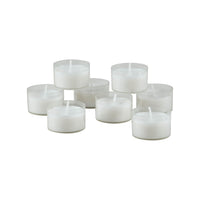 Stonebriar 24-pack unscented clear-cup tea light candles, 6 to 7 hour burn time