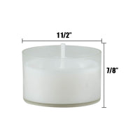 Stonebriar 24-pack unscented clear-cup tea light candles, 6 to 7 hour burn time