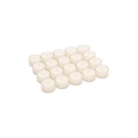 Stonebriar 24-pack unscented clear-cup tea light candles, 8-hour burn time