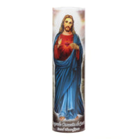 Stonebriar Jesus flameless LED devotional prayer candle with automatic timer