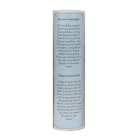 Stonebriar St. Jude flameless LED devotional prayer candle with automatic timer
