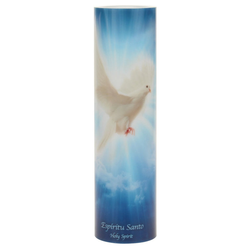 Stonebriar flameless LED religious devotional candle with automatic timer