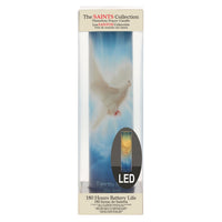 Stonebriar flameless LED religious devotional candle with automatic timer