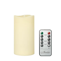 Stonebriar 6-pack ivory flameless LED pillar candles, 3 by 6 inch, with remote and timer