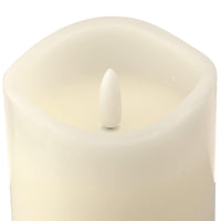 Stonebriar 6-pack ivory flameless LED pillar candles, 3 by 6 inch, with remote and timer