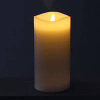 Stonebriar 6-pack ivory flameless LED pillar candles, 3 by 6 inch, with remote and timer