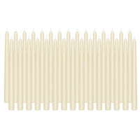 Stonebriar Unscented Taper Candles, 7 Hour Burn Time, Pack of 30, Ivory, 10'