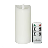 Stonebriar 6-pack white flameless LED pillar candles, 3 by 8 inch, with remote and timer