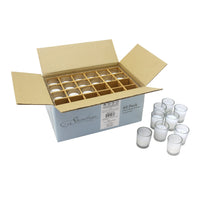 Stonebriar Votive Candles, 12 Hour Burn Time, Unscented Long-Lasting Wax Filled Candles in Clear Glass for Home Décor & Special Occasions, Pack of 48, White
