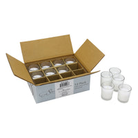 Stonebriar Votive Candles, 12 Hour Burn Time, Unscented Long-Lasting Wax Filled Candles in Clear Glass for Home Décor & Special Occasions, Pack of 12, White