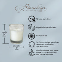 Stonebriar Votive Candles, 12 Hour Burn Time, Unscented Long-Lasting Wax Filled Candles in Clear Glass for Home Décor & Special Occasions, Pack of 12, White