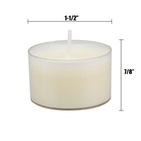 Stonebriar 48-pack unscented clear-cup tea light candles, 8-hour burn time