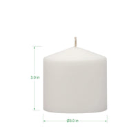 Stonebriar Unscented White Tall Pillar Candles, 18 Hour Burning Candle Pillars, Perfect for Decor, Weddings, Emergencies 3' X 3', 6 count