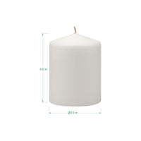 Stonebriar Unscented White Tall Pillar Candles, 35 Hour Burning Candle Pillars, Perfect for Decor, Weddings, Emergencies 3' X 4', 6 count