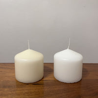 Stonebriar Unscented Pillar Candles, 18 Hour Burn Time, Long-Lasting Wax Candles for Weddings, Pack of 6, Ivory, 3' x 3'