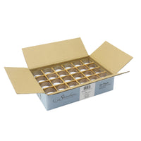Stonebriar 24-pack ivory wax filled glass votive candles, unscented